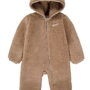 Nike Tan Fleece Kids Footie